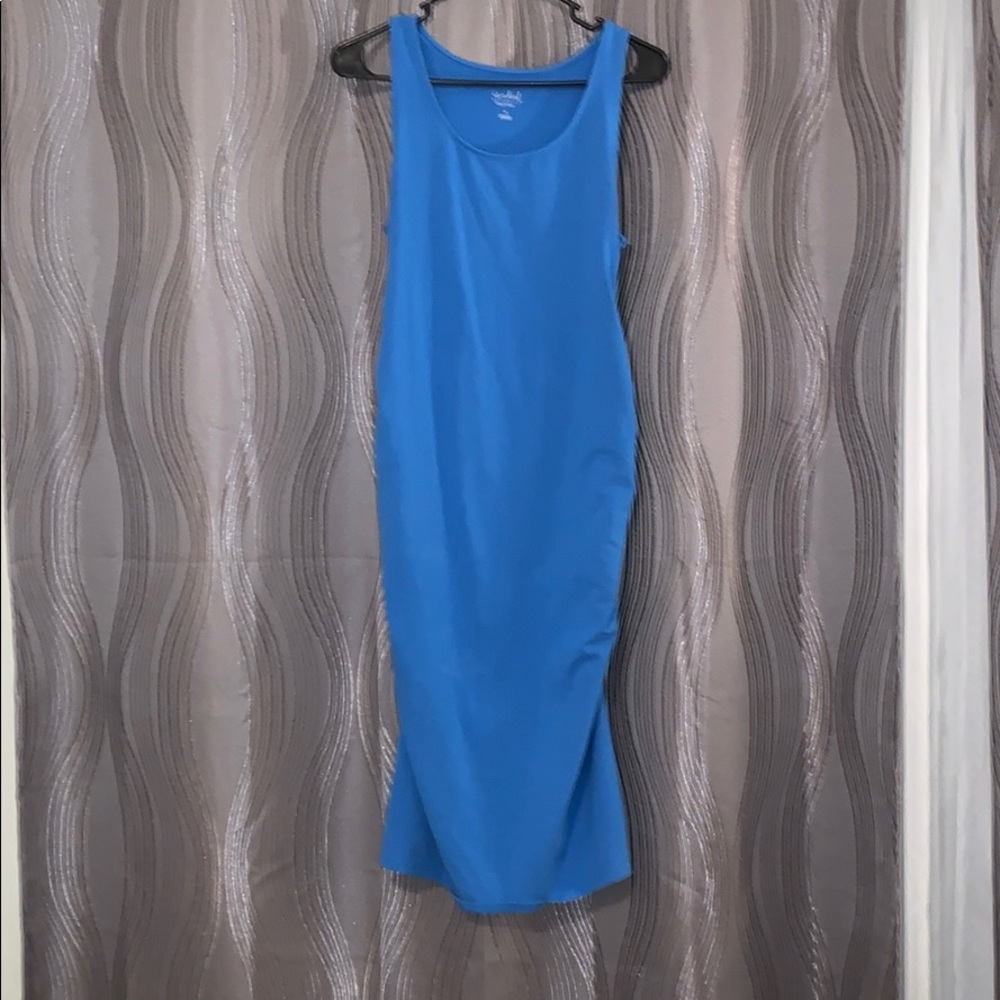 Tank top maternity body contouring dress